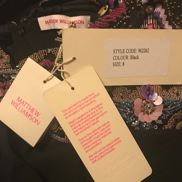 NWT 100% Silk MW Evening Gown (UK8/US4) - Picture 7 of 8